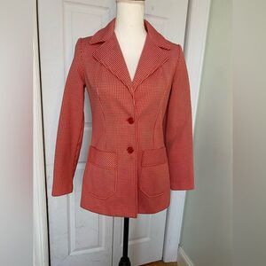 Jack Winter Double Knit Houndstooth Tailored Jacket